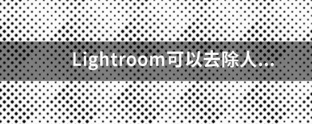 Lightroom可以去除人像照片中的脸部阴影么